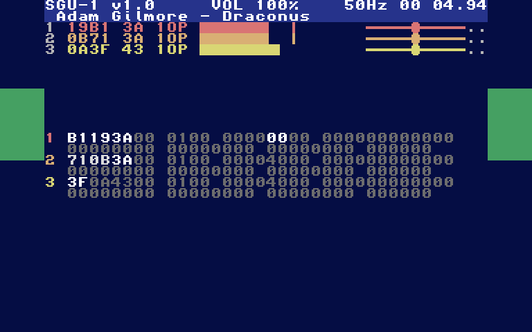 Draconus music demo in Emu