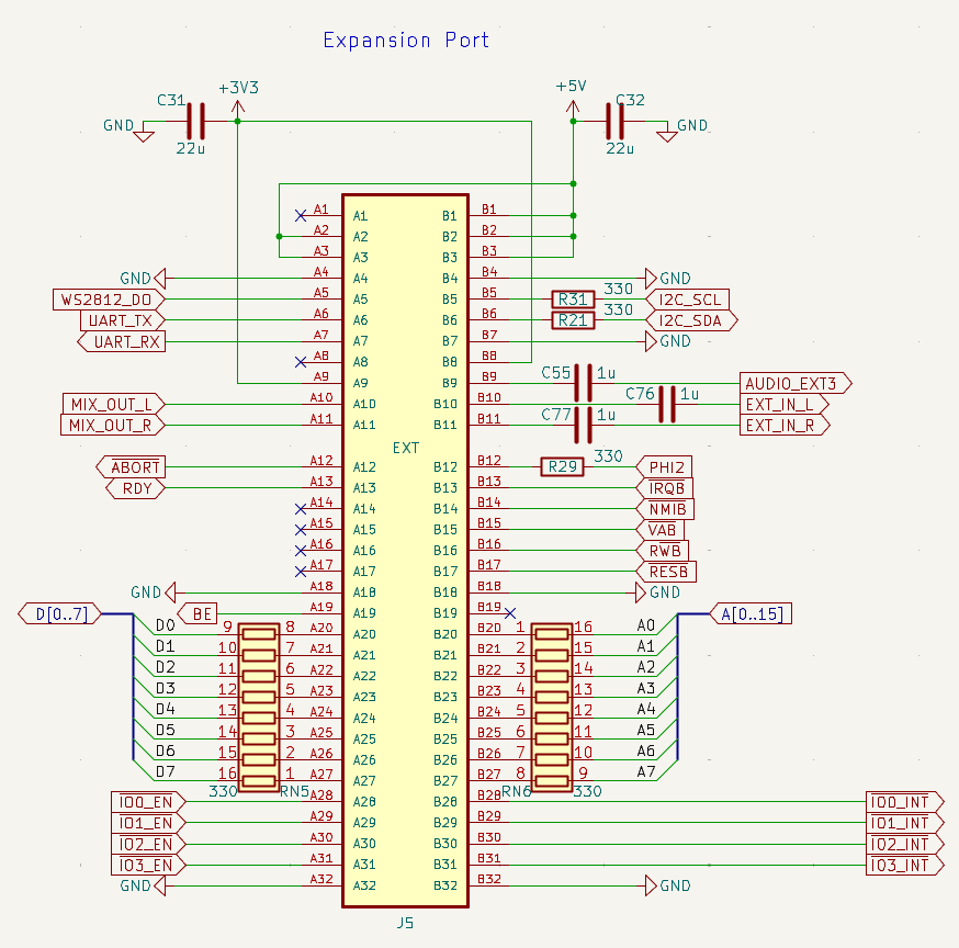 X65 EXPansion port schematic
