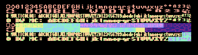 MODE0 multi-color screenshot