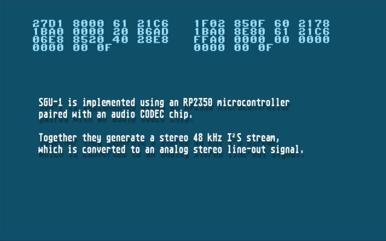 SGU-1 playing 6 channel SID
